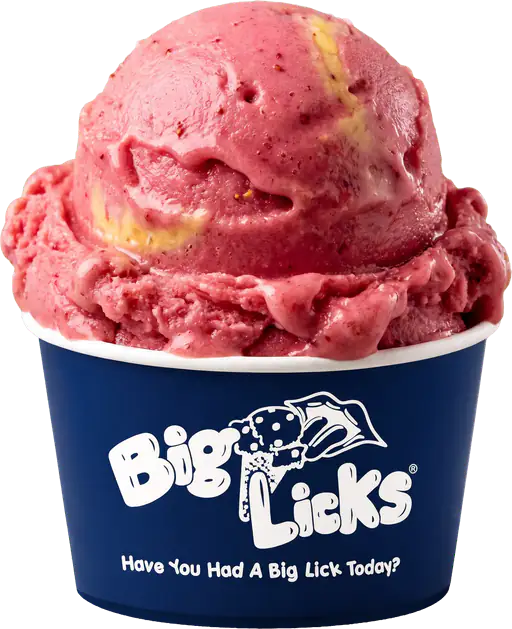 Raspberry Banana Sorbet chez Big Licks