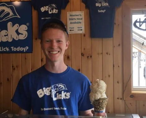 Big Licks staff behind the counter